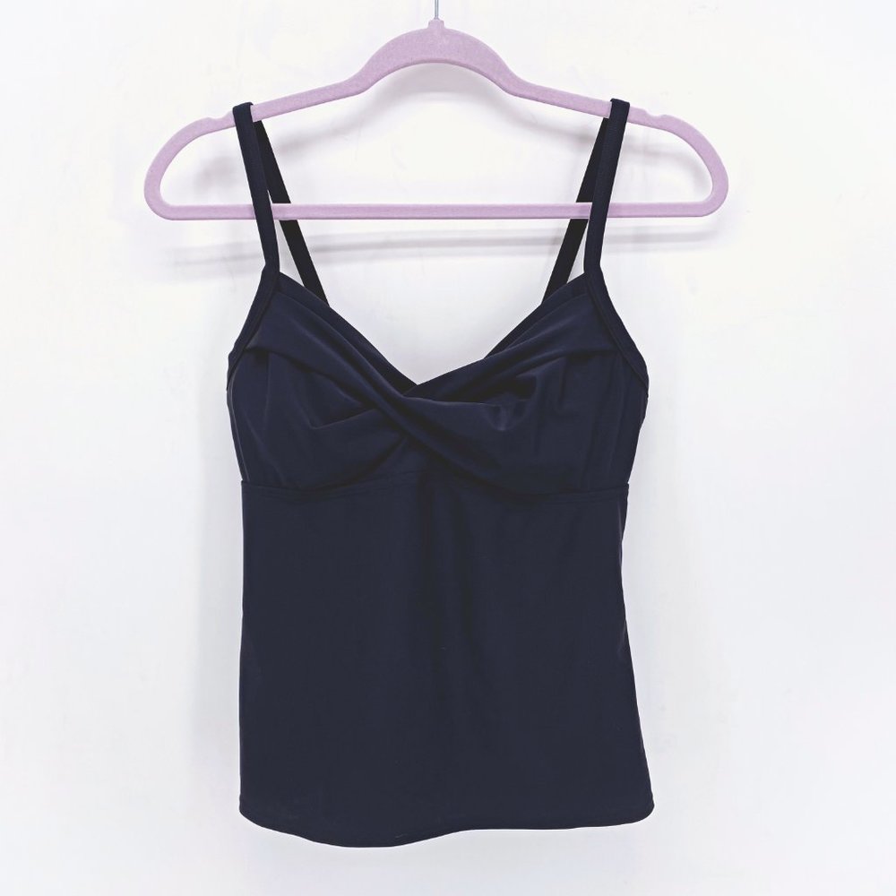 Athleta Twister Convertible Tankini Top Sz 34D/DD
